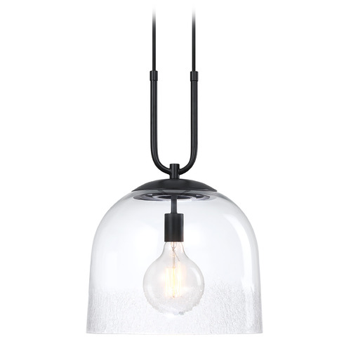 Designers Fountain Lighting Designers Fountain Astra Matte Black Pendant Light with Bowl / Dome Shade D343M-14P-MB