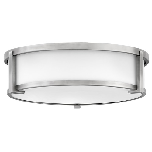 Hinkley Lowell 3-Light Antique Nickel Flush Mount by Hinkley Lighting 3243AN