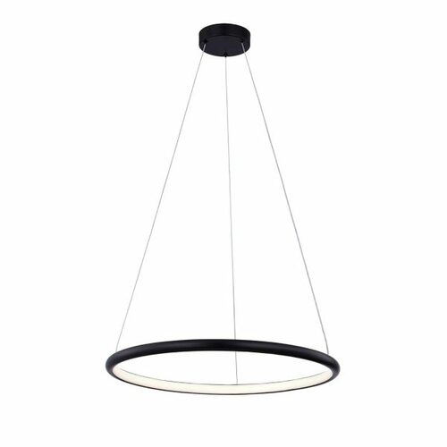 Justice Design Group Circola 25-Inch LED Pendant in Black by Evolv by Justice Design Group NSH-4482-MBLK