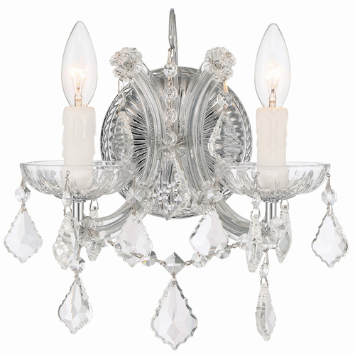 Crystorama Lighting Crystorama Lighting Maria Theresa Polished Chrome Sconce 4472-CH-CL-S