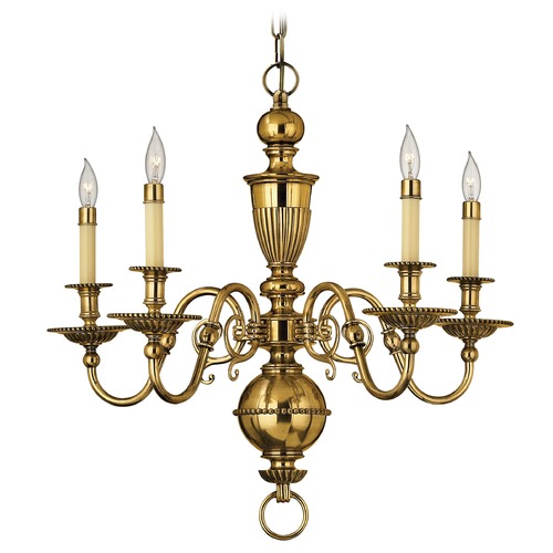 Hinkley Cambridge 5-Light Chandelier in Burnished Brass by Hinkley Lighting 4415BB