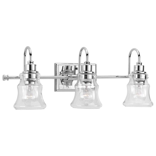 Progress Lighting Litchfield Polished Chrome 3-Light Bathroom Light by Progress Lighting P300139-015
