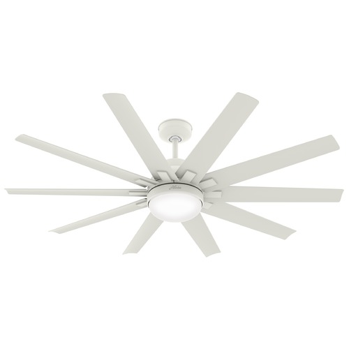 Hunter Fan Company Overton Matte White LED Ceiling Fan by Hunter Fan Company 50720