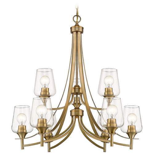 Z-Lite Joliet Olde Brass Chandelier by Z-Lite 473-9OBR