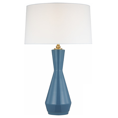 Visual Comfort Studio Collection Jens 27-Inch Table Lamp in Lucent Aqua by Visual Comfort Studio TT1221LAQ1