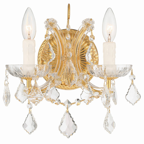 Crystorama Lighting Crystorama Lighting Maria Theresa Gold Sconce 4472-GD-CL-I