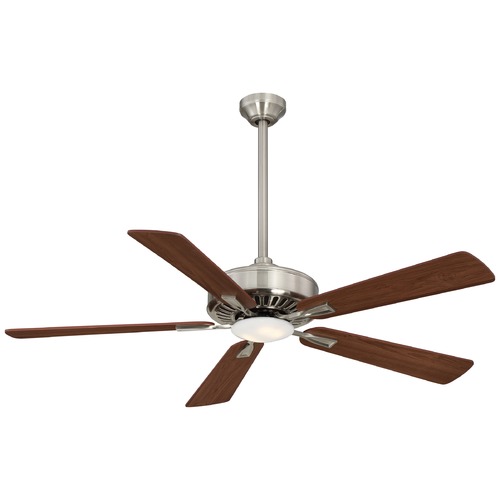 Minka Aire Contractor LED 52-Inch Fan in Brushed Nickel by Minka Aire F556L-BN/DW