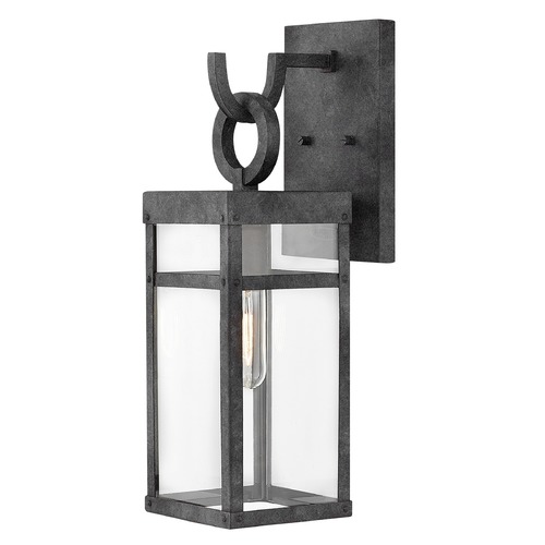 Hinkley Porter 1-Light 18.5-Inch Aged Zinc Outdoor Wall Light by Hinkley Lighting 2800DZ
