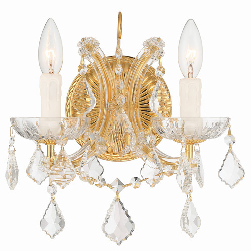 Crystorama Lighting Crystorama Lighting Maria Theresa Gold Sconce 4472-GD-CL-S