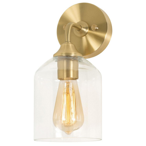 AFX Lighting Afx Lighting William Satin Brass Sconce WMMS0611MBSB