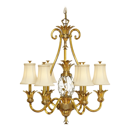 Hinkley 7-Light Chandelier in Burnished Brass by Hinkley Lighting 4886BB
