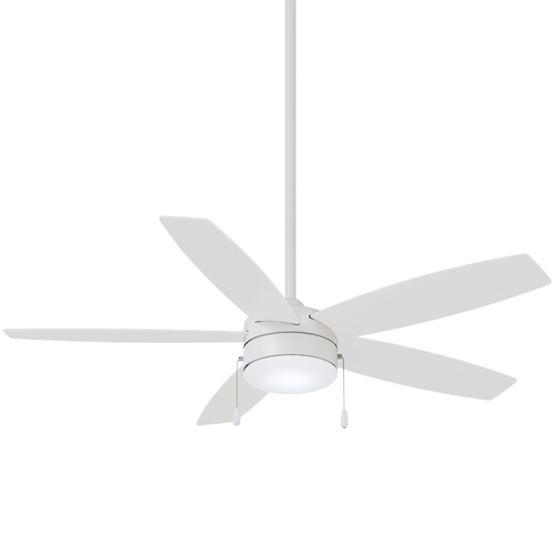Minka Aire Airetor 52-Inch LED Indoor Fan in Flat White by Minka Aire F673L-WHF