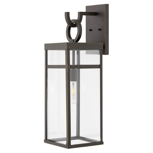 Hinkley Porter Large Aged Zinc Outdoor Wall Light by Hinkley Lighting 2805DZ