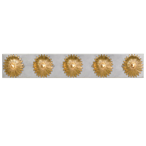 Crystorama Lighting Broche 31-Inch Bath Light in Gold & Silver by Crystorama Lighting 508-GA-SA