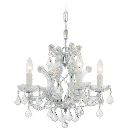Crystorama Lighting Crystorama Lighting Maria Theresa Polished Chrome Crystal Chandelier 4474-CH-CL-S