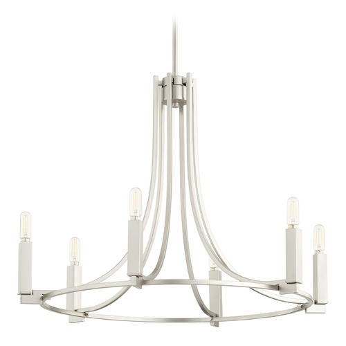 Quorum Lighting Olympus Satin Nickel Chandelier by Quorum Lighting 696-9-65