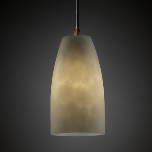 Justice Design Group Clouds Collection Mini Pendant by Justice Design Group CLD-8816-28-DBRZ