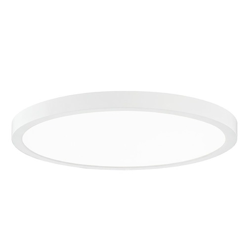 Design Classics Lighting Flat LED Light Surface Mount 14-Inch Round White 3000K 1560LM 14309-WH T16 3O