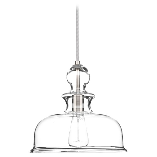 Progress Lighting Staunton Farmhouse Pendant in Brushed Nickel by Progress Lighting P5332-09