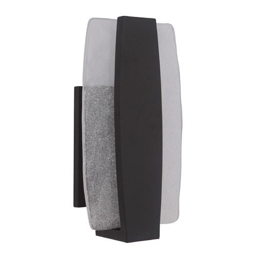 Craftmade Lighting Seeded Glass LED Outdoor Wall Light Black Craftmade Lighting Z4525-CM-SC