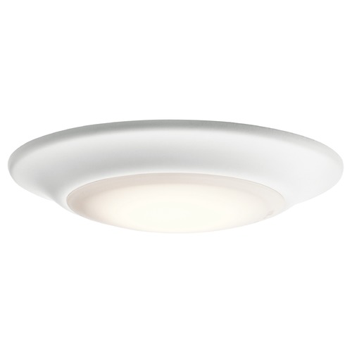 Kichler Lighting White 7.50-Inch LED Flush Mount 2700K by Kichler Lighting 43848WHLED27T