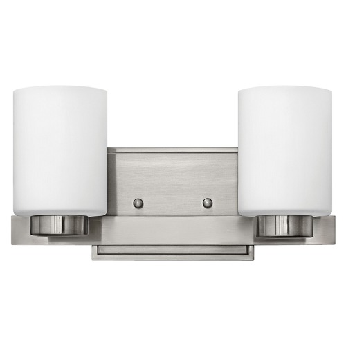 Hinkley Miley 2-Light Brushed Nickel LED Bathroom Light 3000K by Hinkley Lighting 5052BN-LED