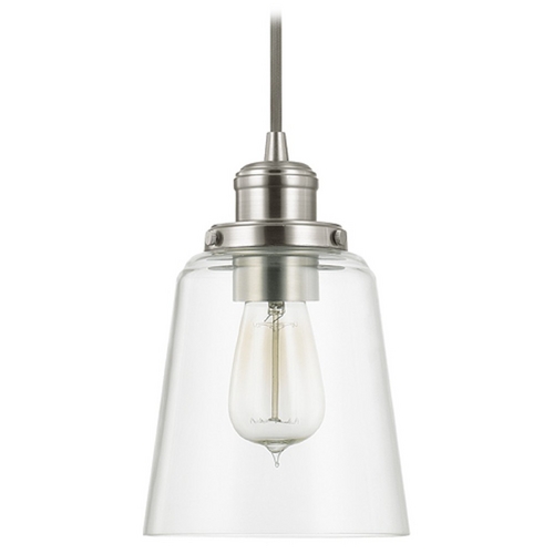 Capital Lighting Fallon 6-Inch Cone Pendant in Brushed Nickel by Capital Lighting 3718BN-135