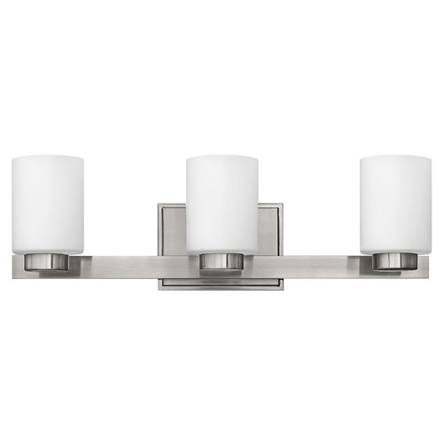 Hinkley Miley 3-Light Brushed Nickel LED Bathroom Light 3000K by Hinkley Lighting 5053BN-LED