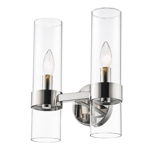 Z-Lite Datus Polished Nickel Sconce by Z-Lite 4008-2S-PN