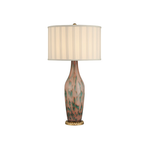 Currey and Company Lighting Brielle Table Lamp in Pale Pink & Gold Leaf by Currey & Company 6000-1068