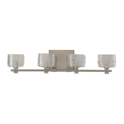 Kalco Lighting Clearwater Satin Nickel Bathroom Light by Kalco Lighting 312134SN
