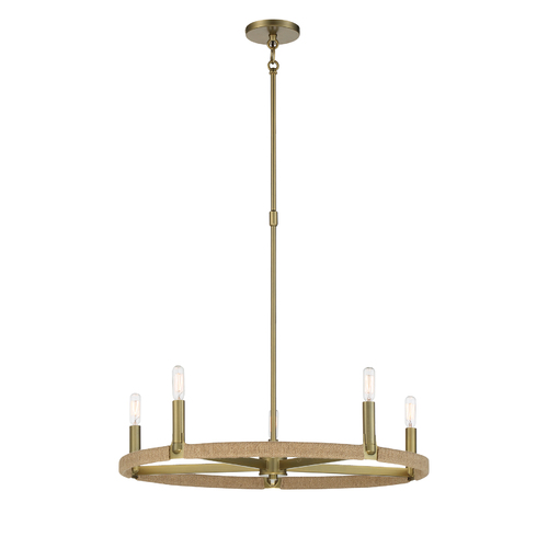Minka Lavery Windward Passage 5-Light Chandelier in Soft Brass by Minka Lavery 3865-695