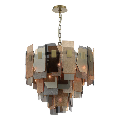 Eurofase Lighting Cocolina 3-Tier Chandelier in Brushed Brass by Eurofase Lighting 43875-016