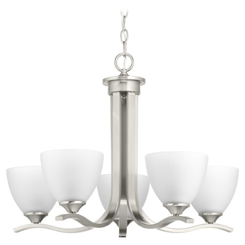 Progress Lighting Laird Brushed Nickel 5-Light Chandelier by Progress Lighting P400063-009