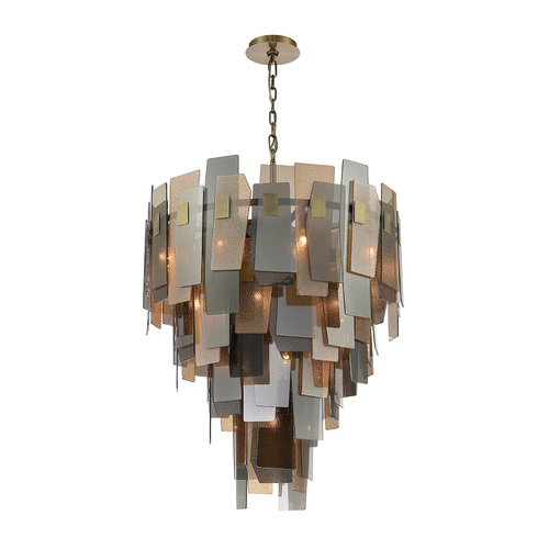 Eurofase Lighting Cocolina 4-Tier Chandelier in Brushed Brass by Eurofase Lighting 43876-013