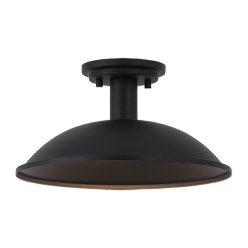 Matteo Lighting Farmley Matte Black Semi-Flush Mount by Matteo Lighting X81901MB