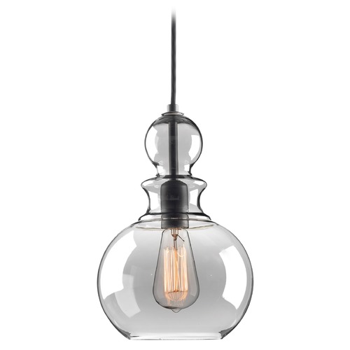 Progress Lighting Staunton Farmhouse Mini Pendant in Graphite by Progress Lighting P5334-143