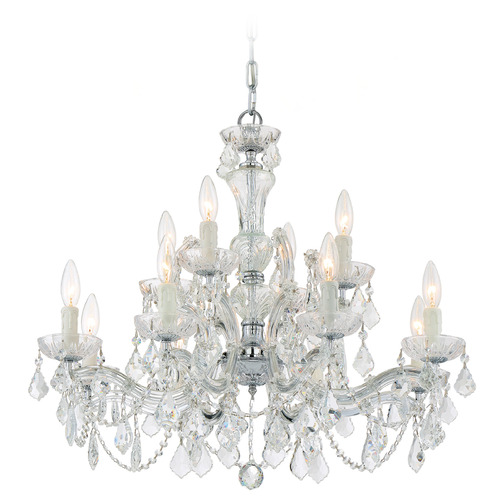 Crystorama Lighting Crystorama Lighting Maria Theresa Polished Chrome Crystal Chandelier 4479-CH-CL-S
