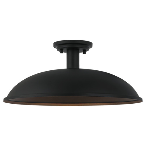 Matteo Lighting Farmley Matte Black Semi-Flush Mount by Matteo Lighting X81911MB
