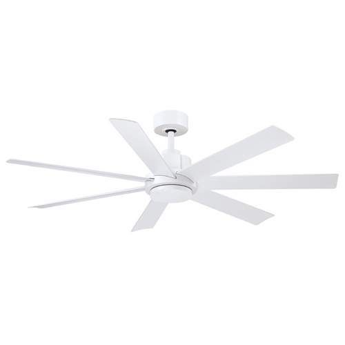 Fanimation Fans Pendry 56 Matte White Ceiling Fan Without Light by Fanimation Fans FPD6865MWW