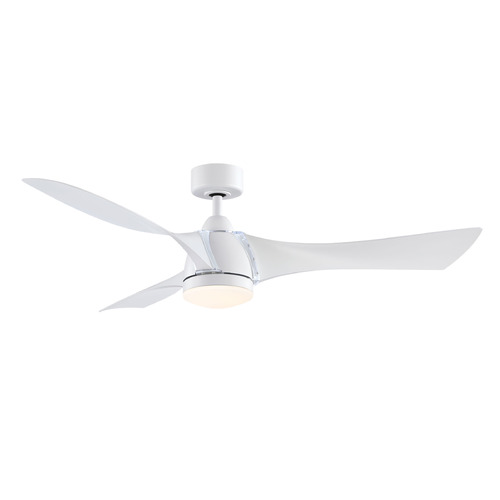 Fanimation Fans Klear Matte White LED Ceiling Fan with Light by Fanimation Fans FPD6858MW