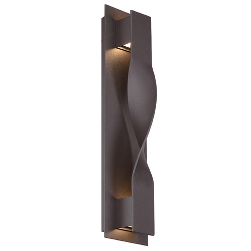 Modern Forms by WAC Lighting Twist 20-Inch LED Outdoor Wall Light in Bronze 3000K by Modern Forms WS-W5620-BZ
