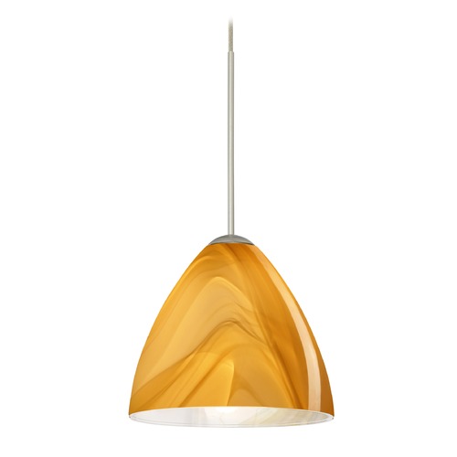 Besa Lighting Besa Lighting Mia Satin Nickel Mini-Pendant Light 1XT-1779HN-SN