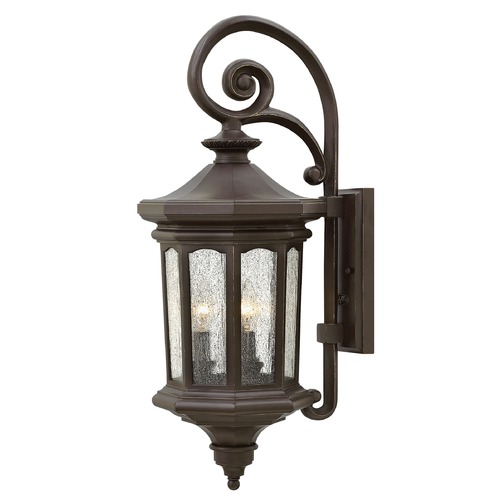 Hinkley Seeded Glass LED Outdoor Wall Light Bronze 25.75 Inches Tall by Hinkley Lighting 1604OZ-LL