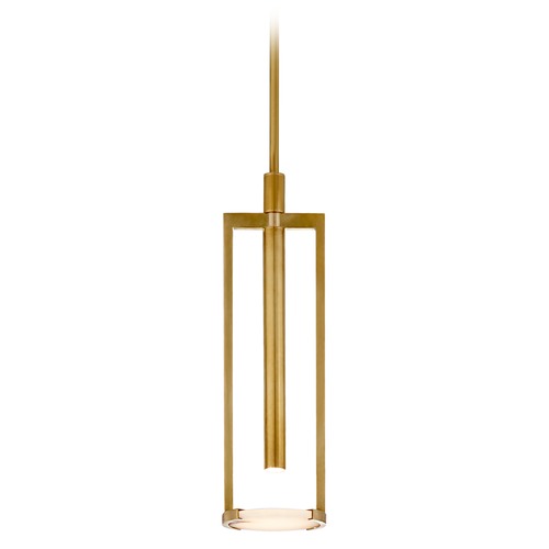 Visual Comfort Signature Collection Kelly Wearstler Melange Small Disc Pendant in Brass by Visual Comfort Signature KW5610ABALB