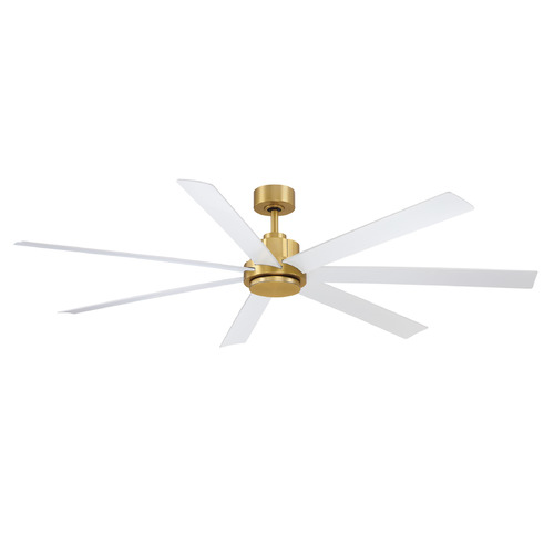 Fanimation Fans Pendry 72 Brushed Satin Brass Ceiling Fan Without Light by Fanimation Fans FPD6872BSMW