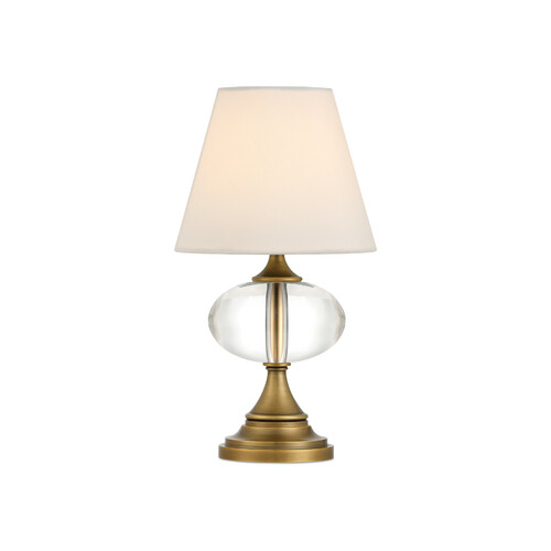 Currey and Company Lighting Sashay Cordless Rechargeable Table Lamp in Brass by Currey & Company 6700-0018