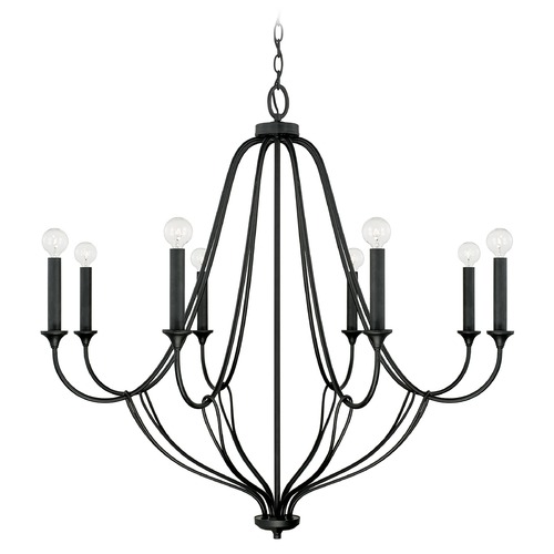 Capital Lighting Bentley 37.50-Inch Chandelier in Black Iron by HomePlace 441681BI