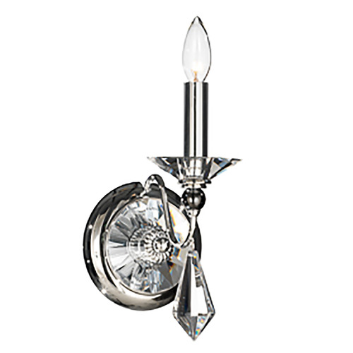Schonbek Lighting Jasmine Polished Silver Sconce by Schonbek Lighting 9671-40CL