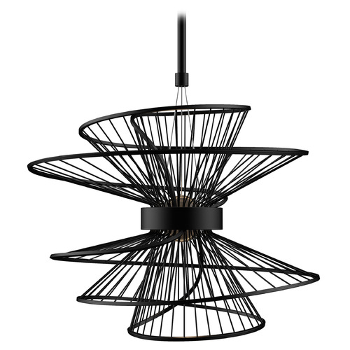 Maxim Lighting Maxim Lighting Zeta Black LED Pendant Light 24174BK